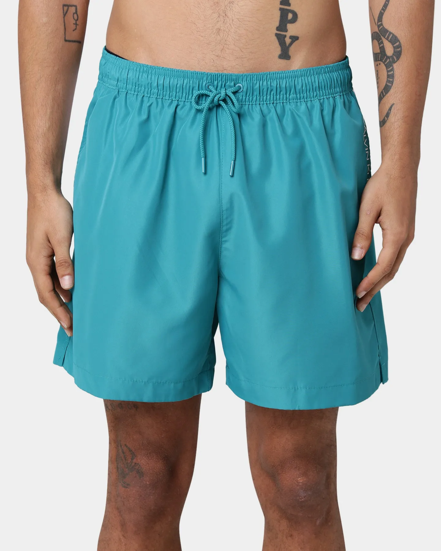 Calvin Klein Medium Drawstring Swim Shorts Fierce Seans Teal