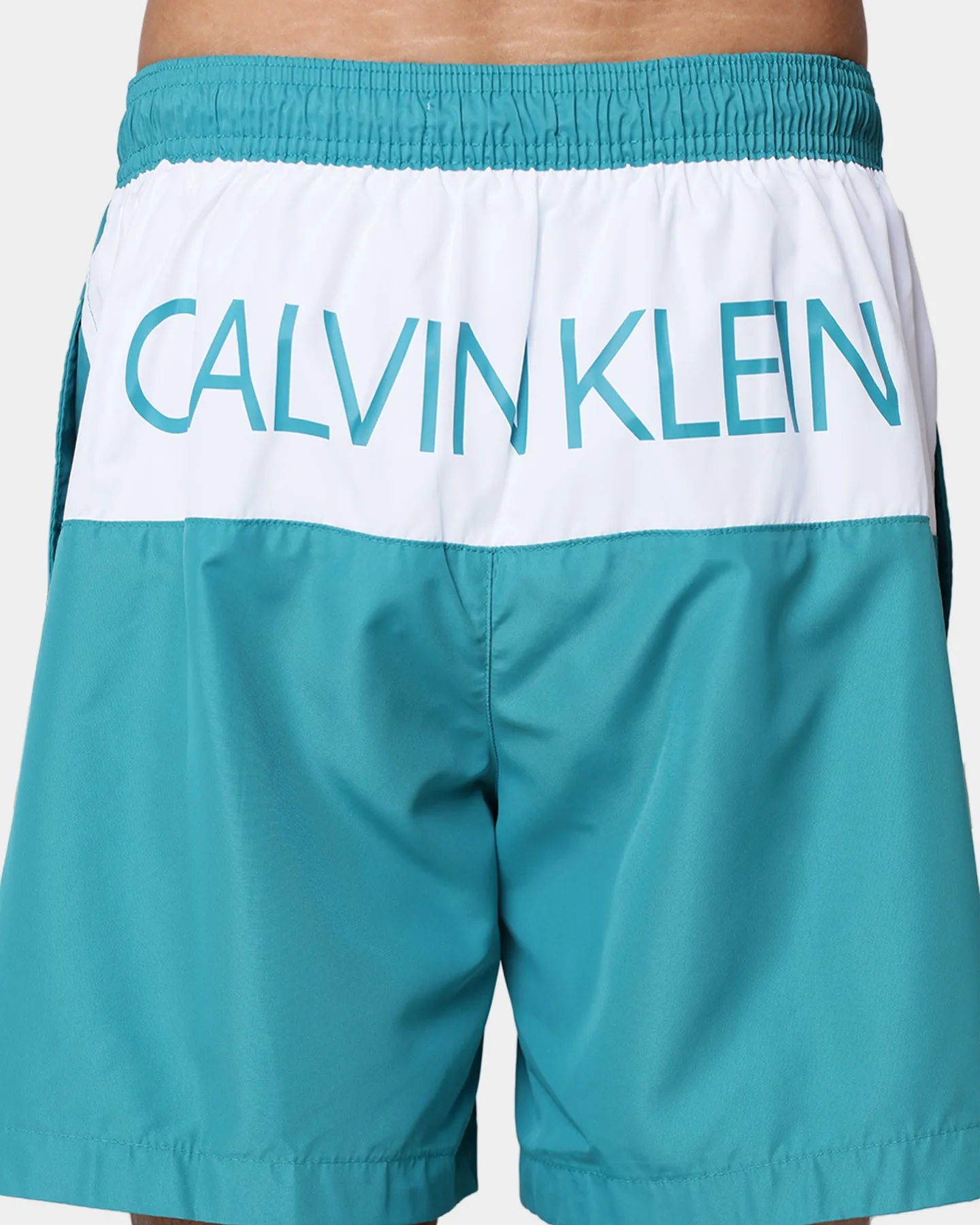 Calvin Klein Medium Drawstring Swim Shorts Fierce Seans Teal