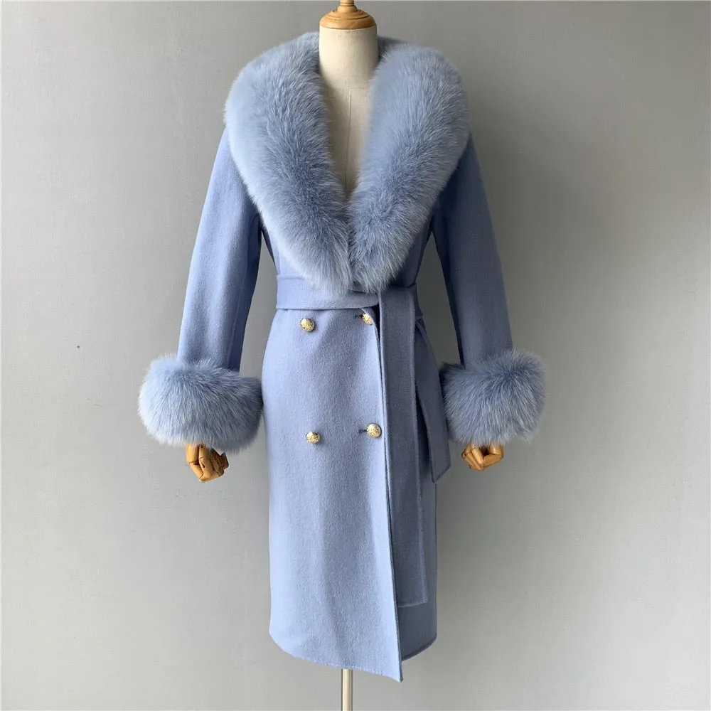 Cashmere Fur Wool Coats