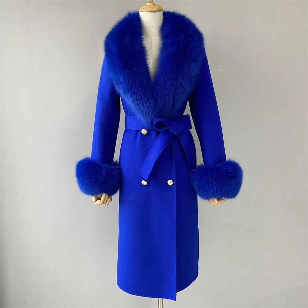 Cashmere Fur Wool Coats