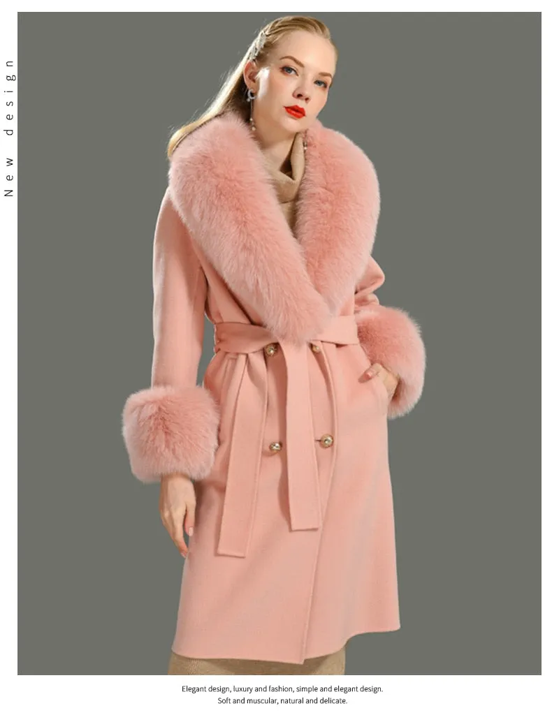 Cashmere Fur Wool Coats