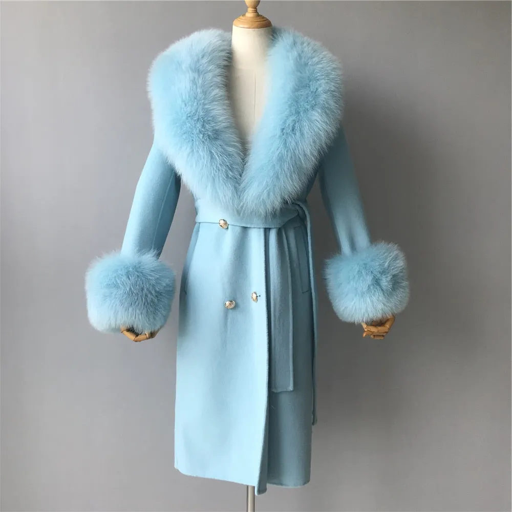 Cashmere Fur Wool Coats