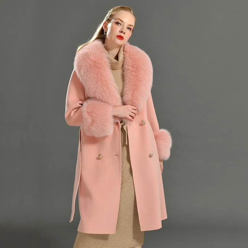 Cashmere Fur Wool Coats