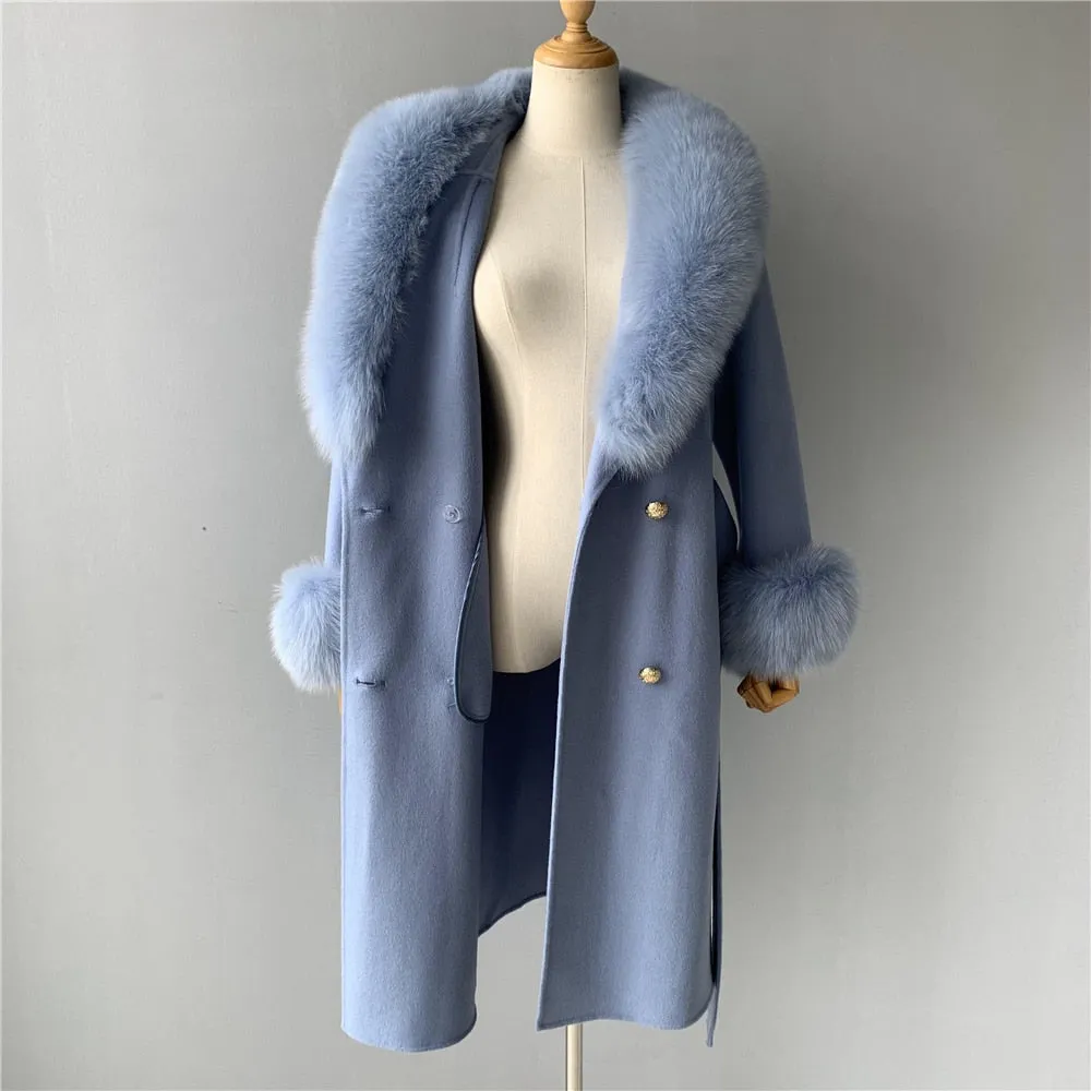 Cashmere Fur Wool Coats