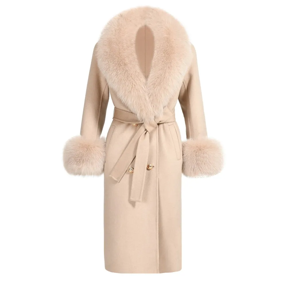 Cashmere Fur Wool Coats