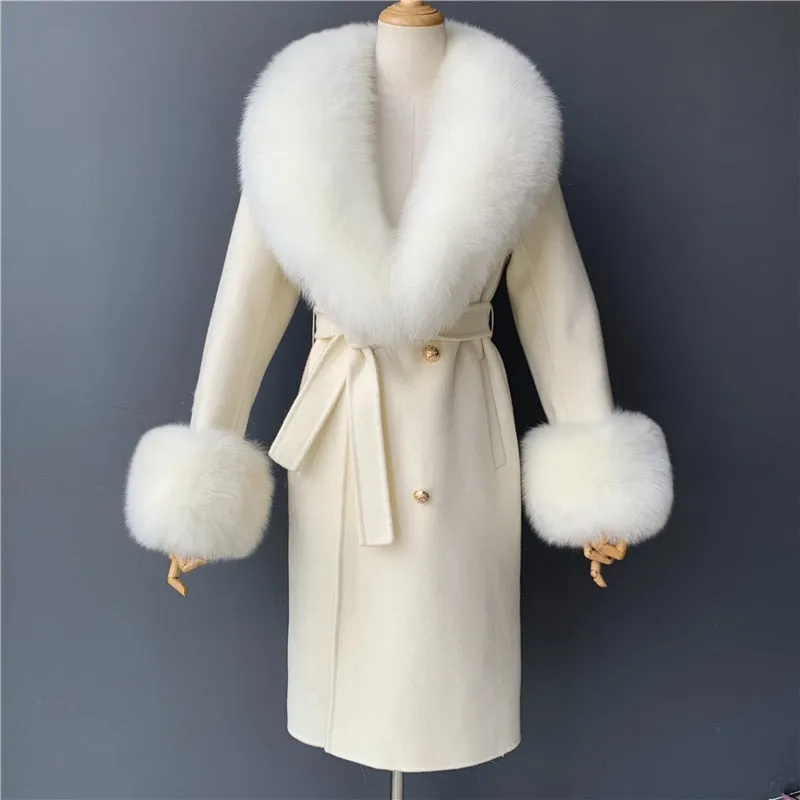 Cashmere Fur Wool Coats