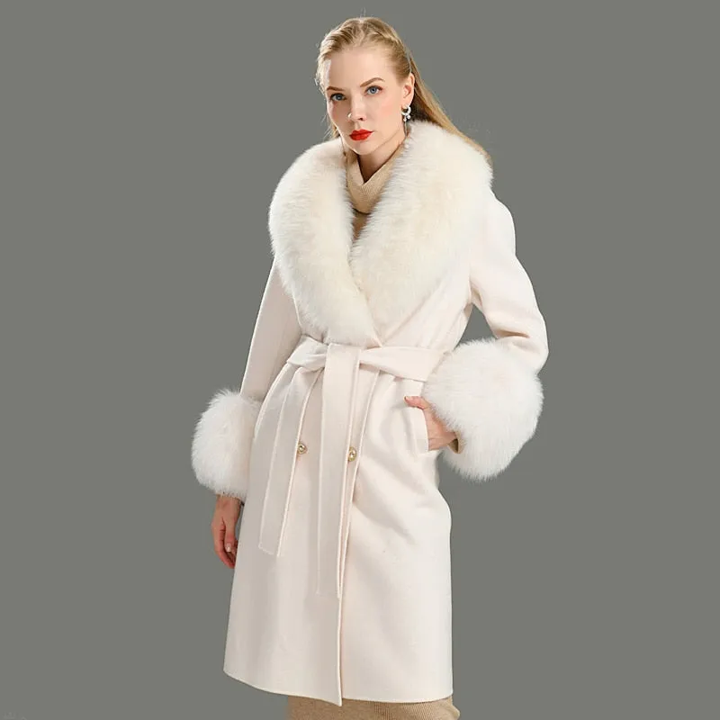 Cashmere Fur Wool Coats