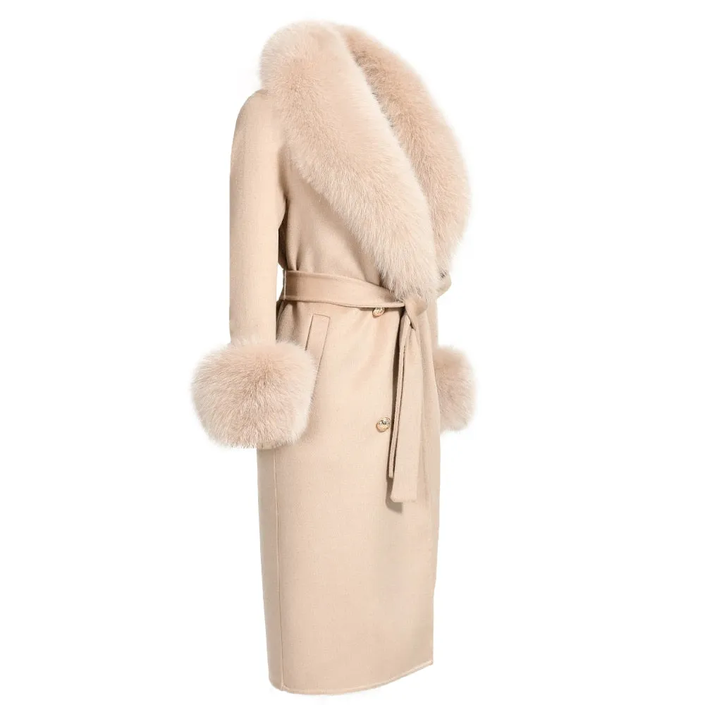 Cashmere Fur Wool Coats