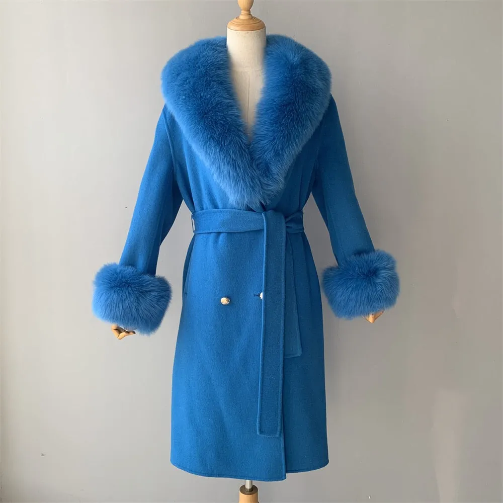 Cashmere Fur Wool Coats