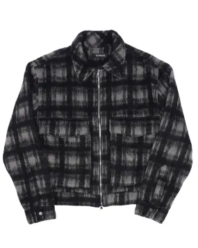 Checked Wool Shirt Jacket