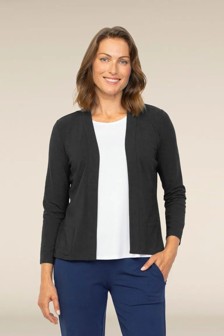 CORE TRAVEL OPEN FRONT JACKET