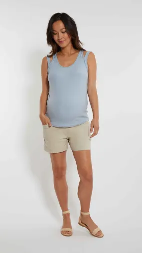 Drawstring Maternity Shorts