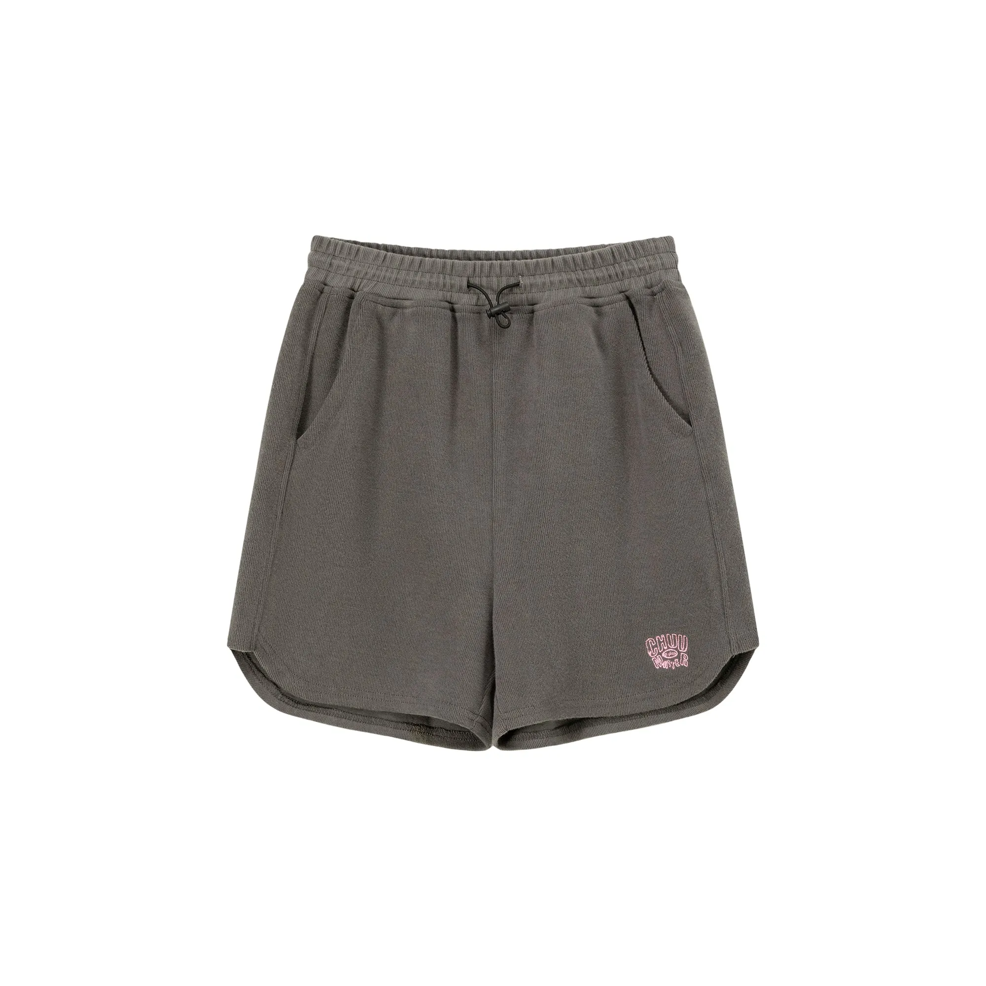 Elastic Waist Drawstring Sporty Shorts