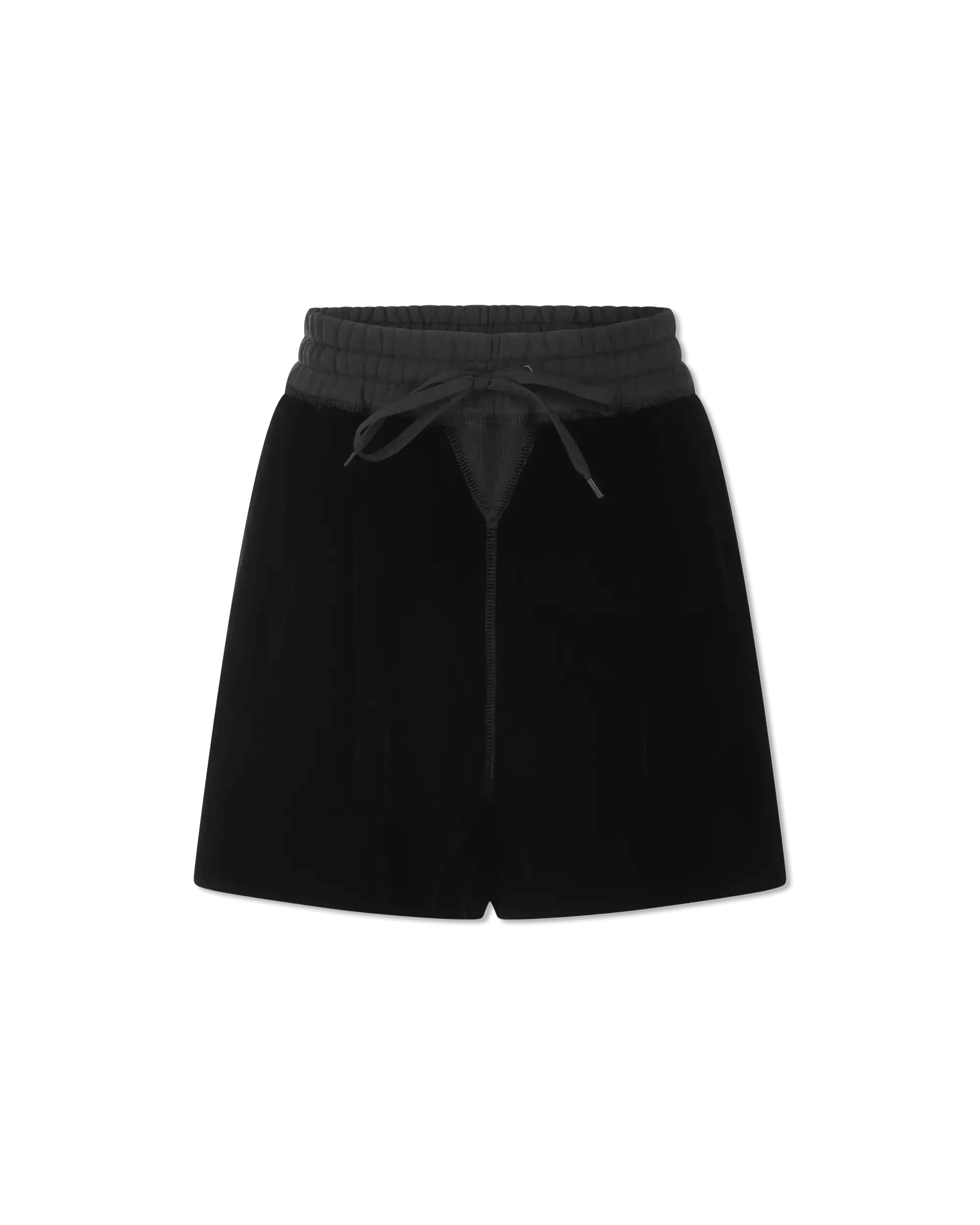 Embroidered Velvet Shorts