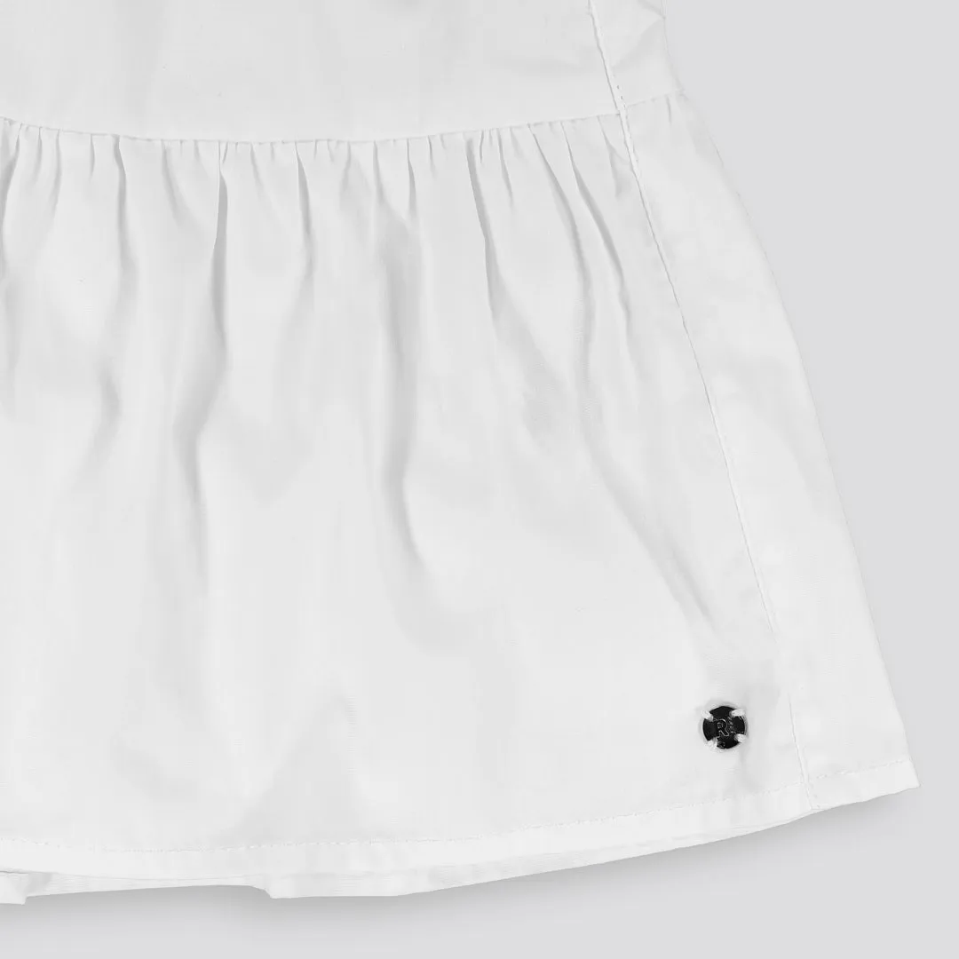 Girls Tiered Mini Skirt _ 153581 _ Optic White