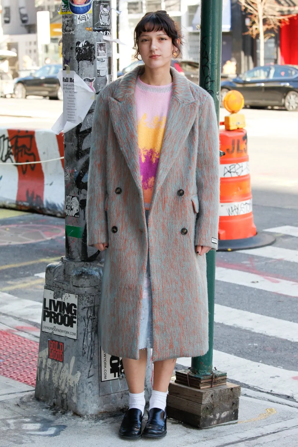 Heavy Wool Textured Wool Coat