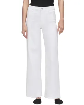 Le Slim Palazzo Pant in White