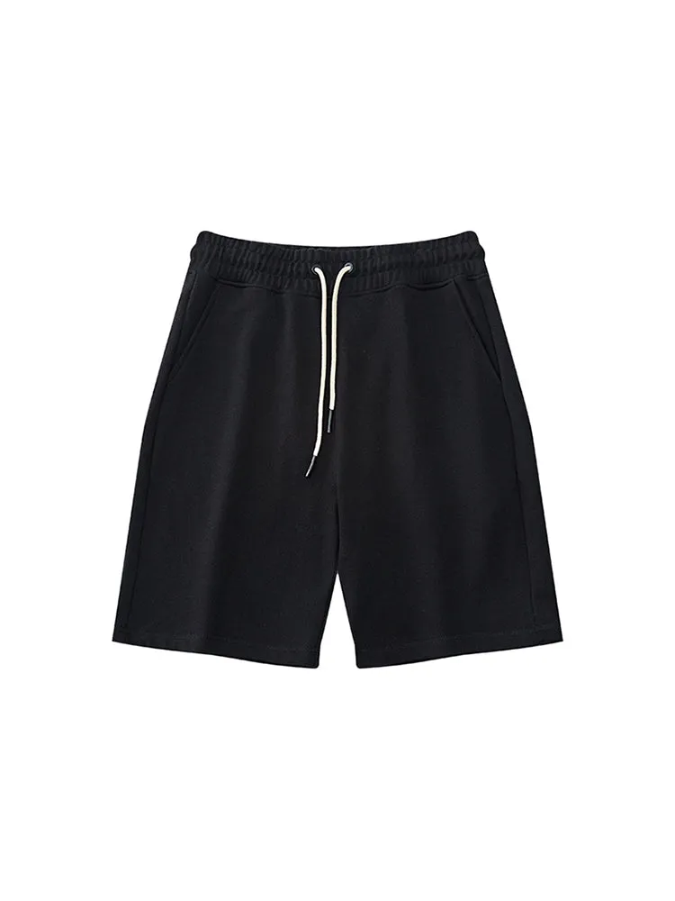 Men'S Drawstring Cropped Shorts