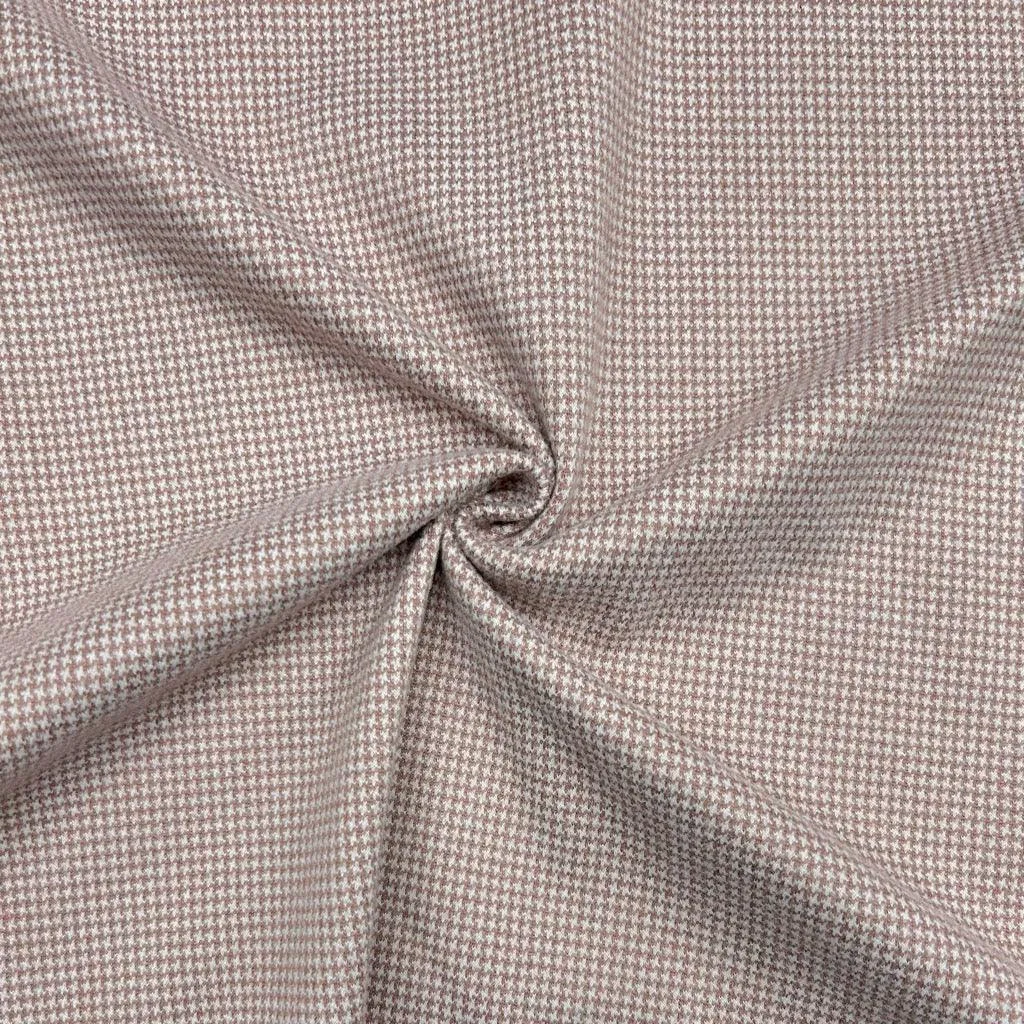 Mini Dogtooth Stretch Wool Fabric