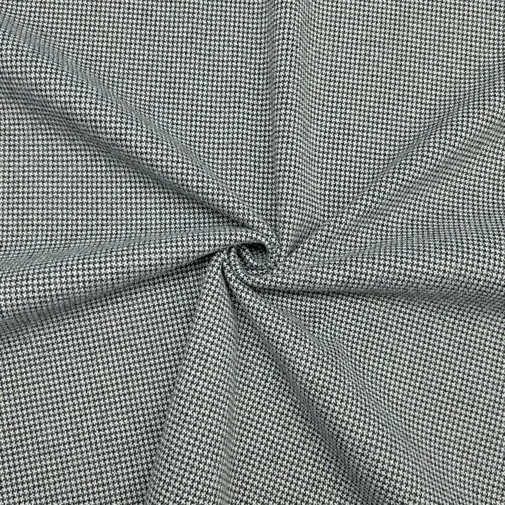 Mini Dogtooth Stretch Wool Fabric