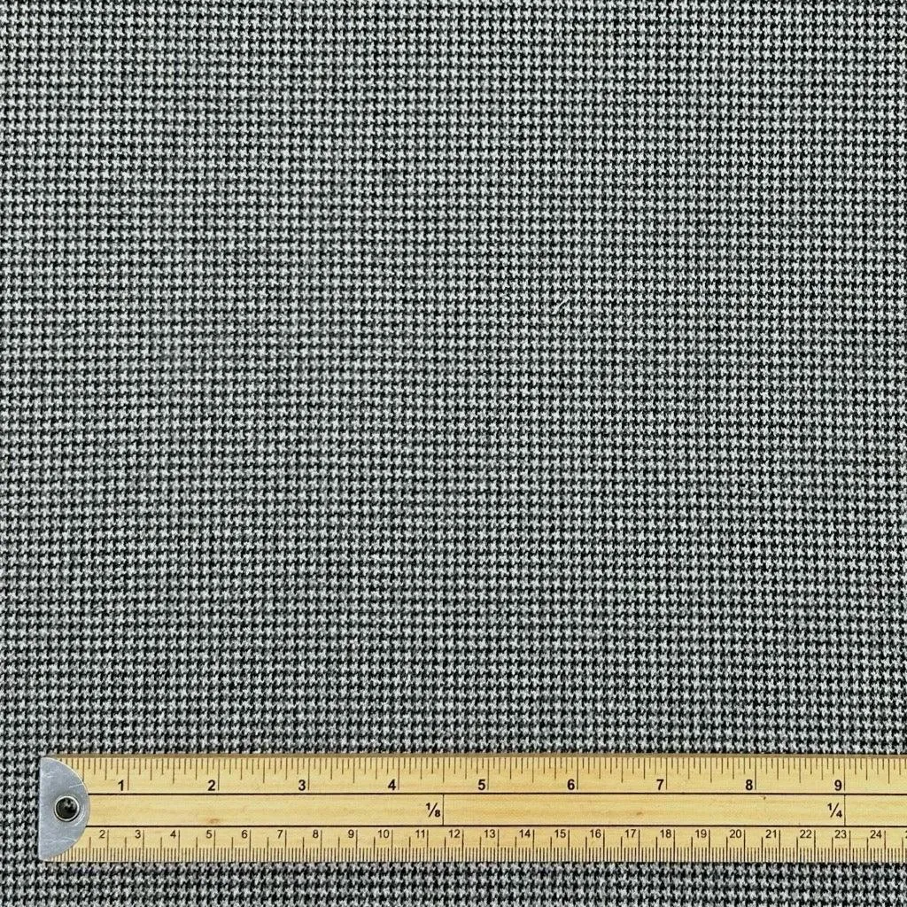 Mini Dogtooth Stretch Wool Fabric