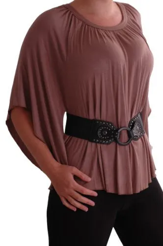 Misha Batwing Kimono Top with Belt