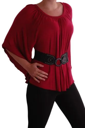 Misha Batwing Kimono Top with Belt