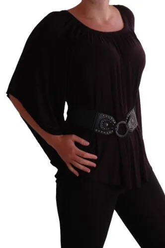 Misha Batwing Kimono Top with Belt