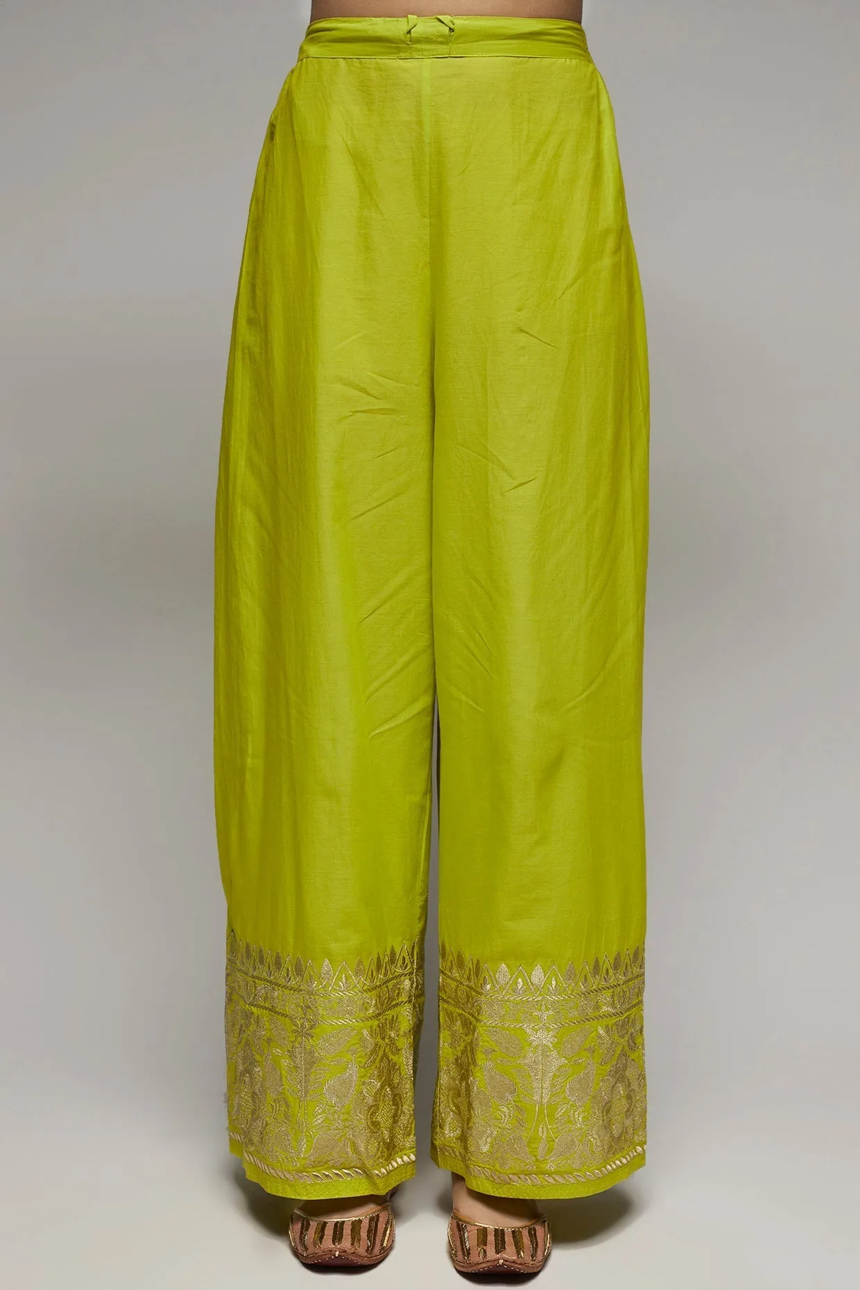 New Rati Lime Green Palazzo Set