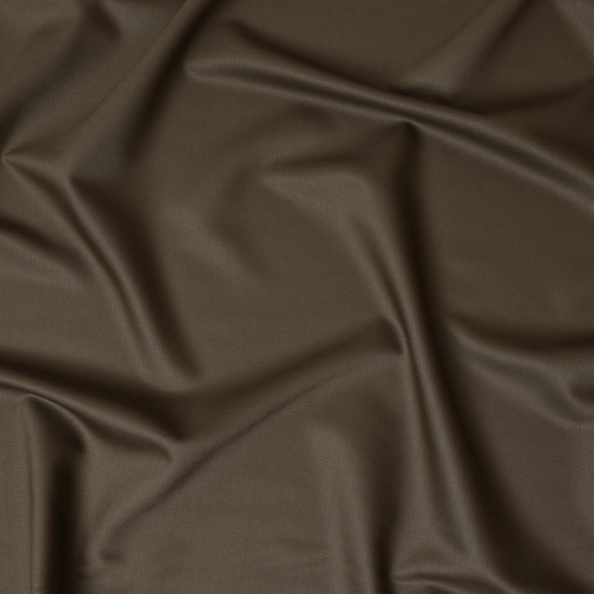 Olive Brown Super 120's English All Wool Suiting Fabric – 3.5 Meters, 150 cm Width, Made in the UK-D20520