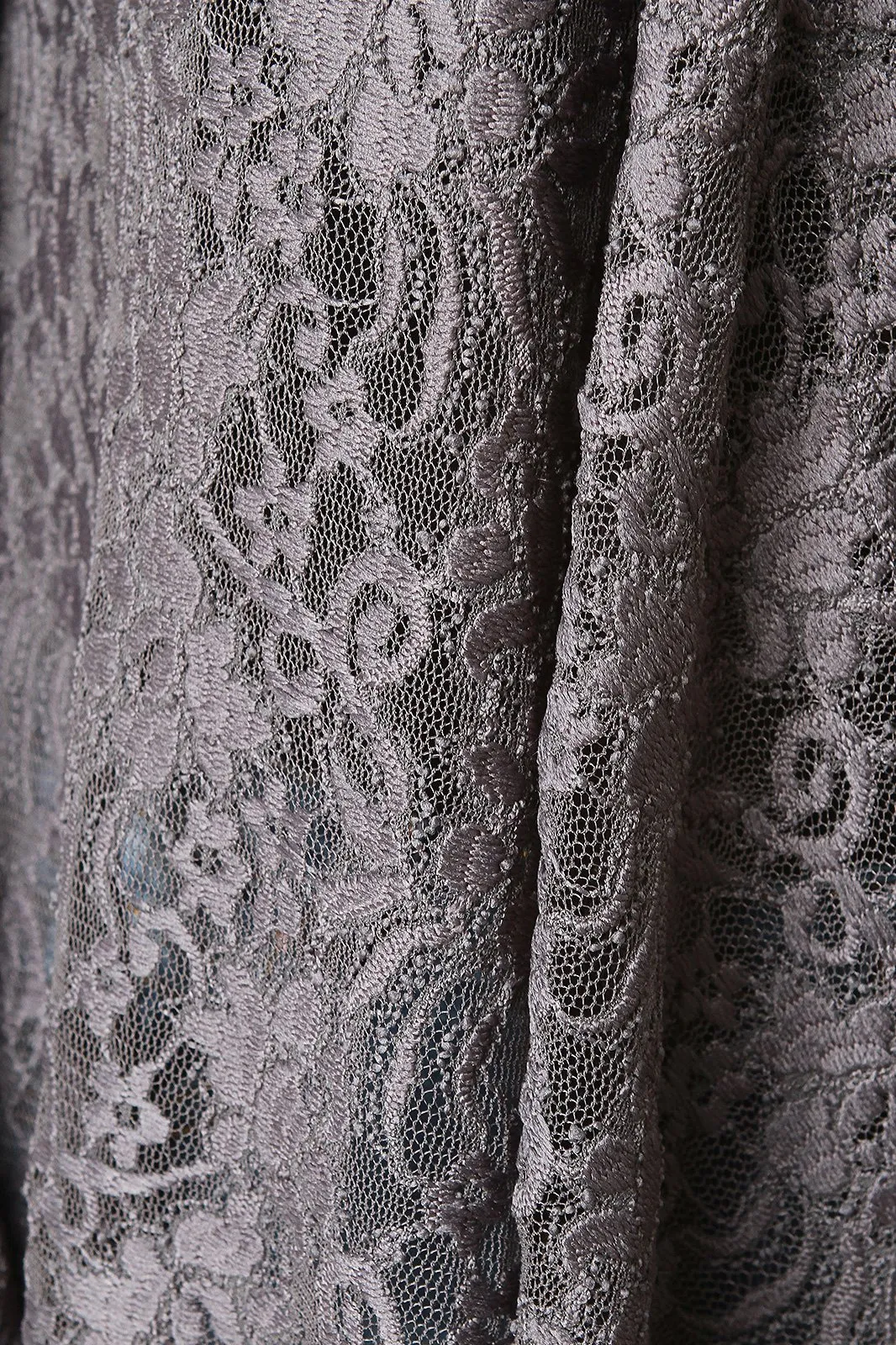 Open Cascade Front Longline Lace Cardigan