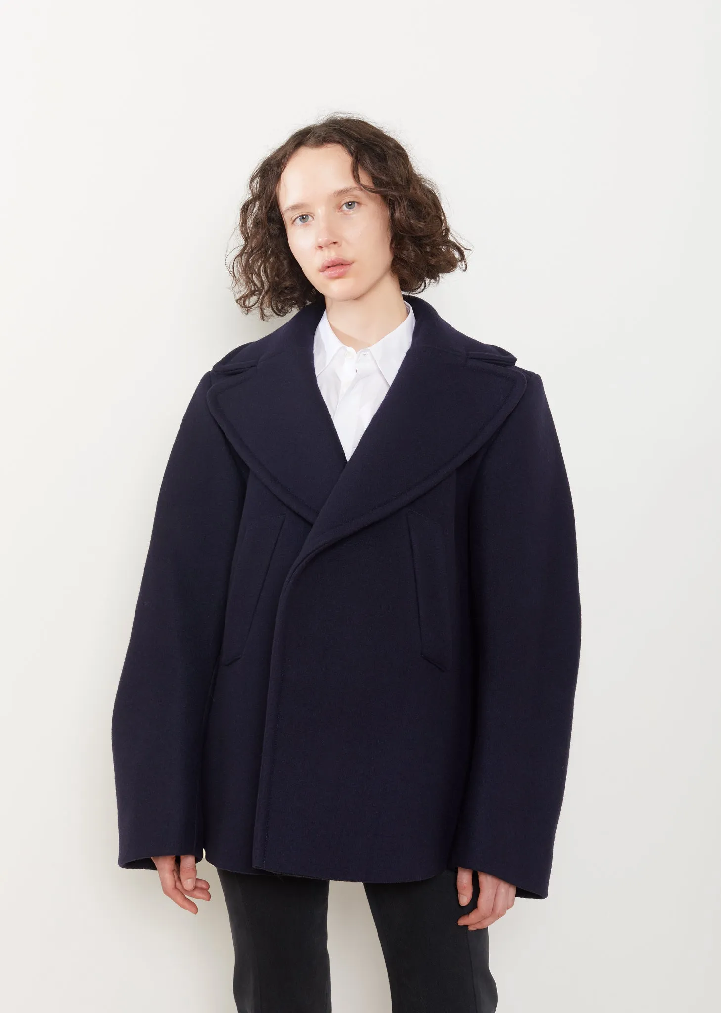 Oversized Caban Jacket