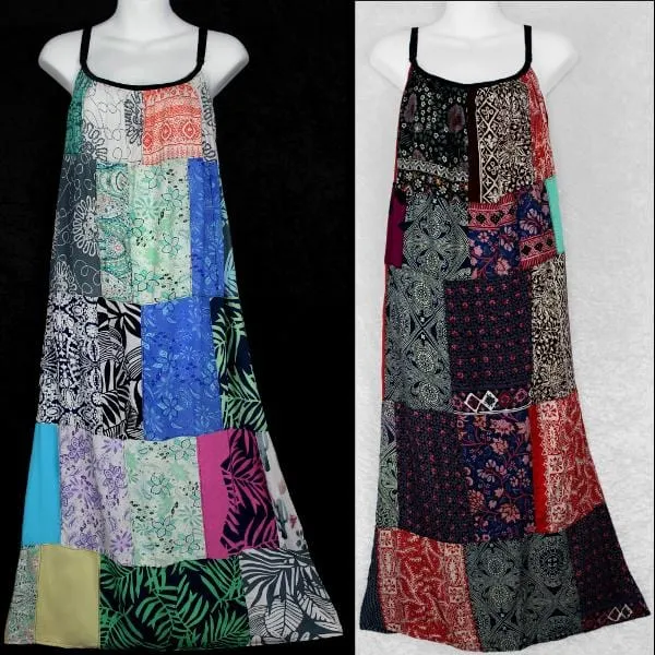 Patchwork Parachute Dress