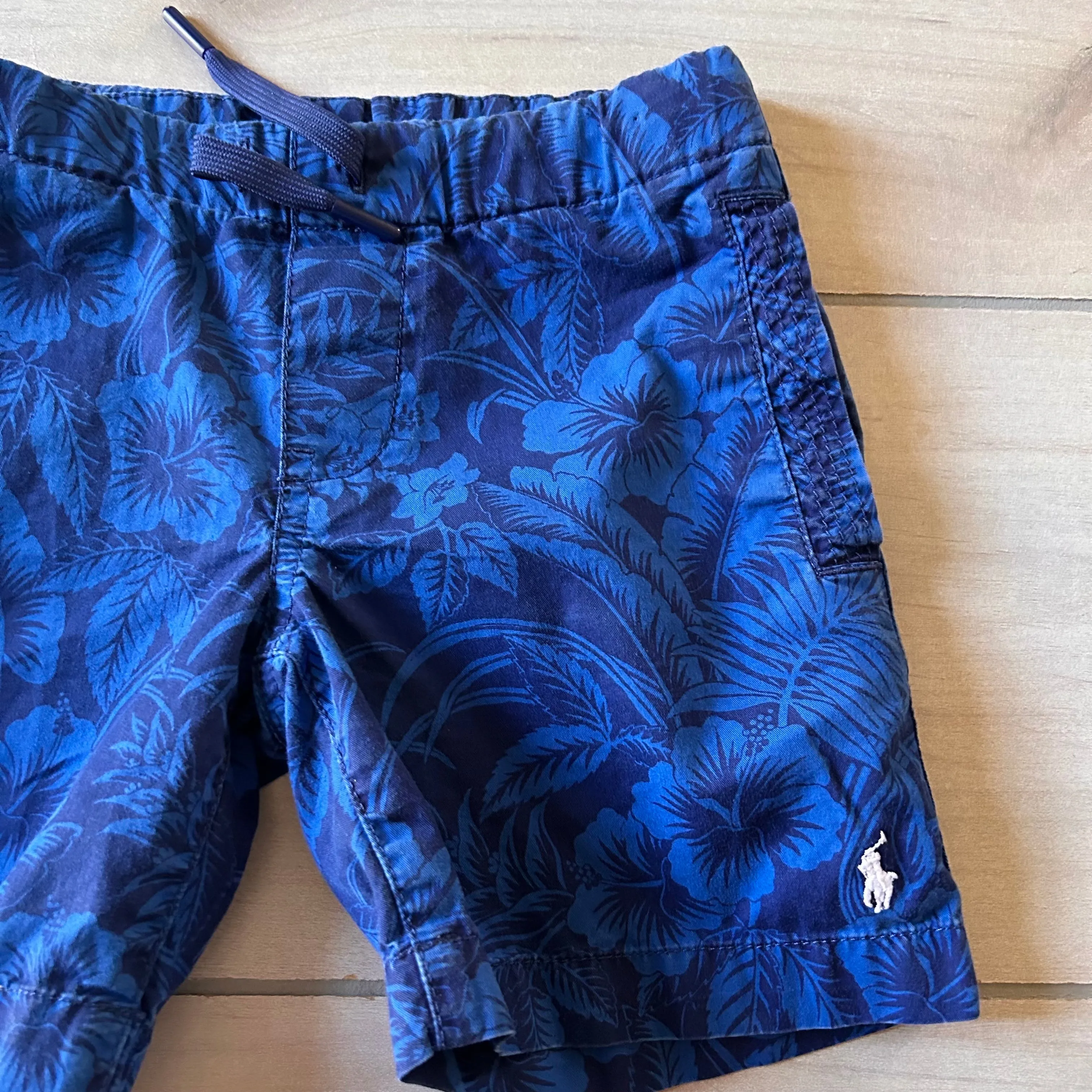 Ralph Lauren Polo Navy Blue Tropical Shorts