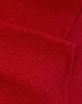 Red 100% Boiled Wool Fabric