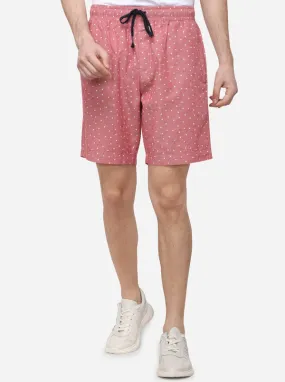 Rose Pink Solid Regular Fit Shorts | JadeBlue