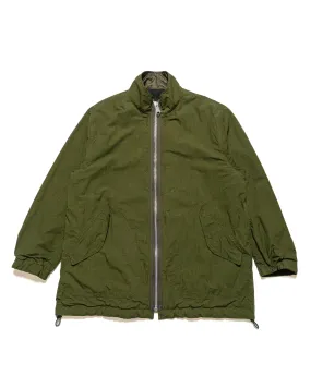 Sage de Cret High Density Cotton/Nylon Cotton/Polyester/Wool Twill Reversible Military Jacket Olive