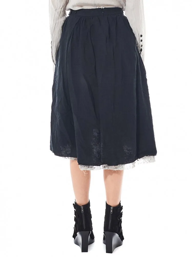 Tiered Skirt (2161148 BLACK/EBONY)