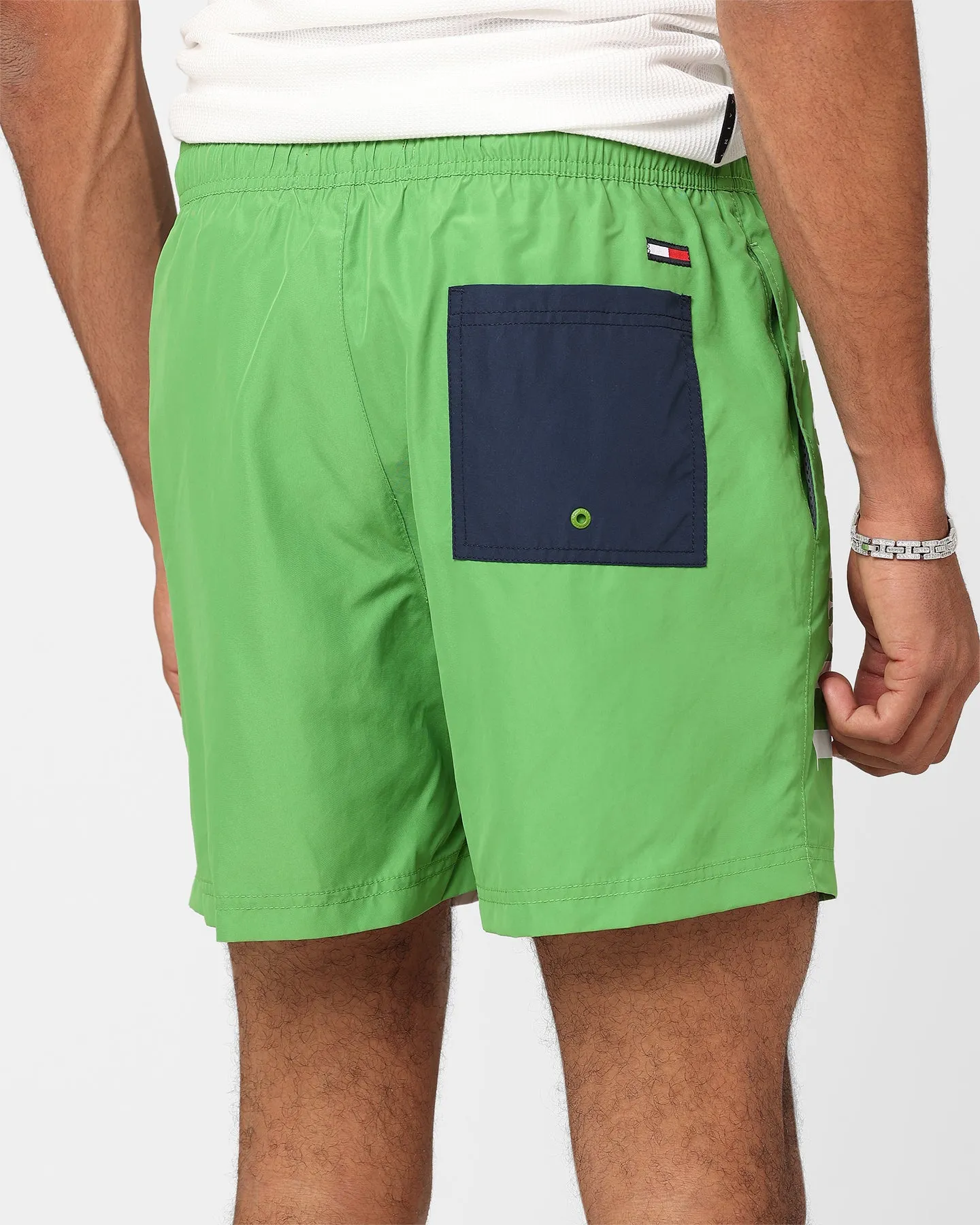 Tommy Hilfiger SF Medium Drawstring Colour Block Shorts Coastal Green