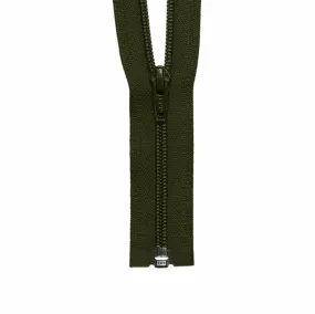 YKK #5 Coil 1-Way Open End Zippers - Olive